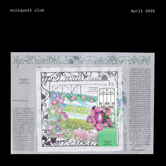 miniquest club October Edition